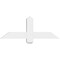 Ekena Millwork Eugene Architectural Grade PVC Gable Bracket, 36"W x 13 1/2"H x 2"D x 4"F, 9/12 Pitch GBP036X14X0204EUG00 - alternate 2
